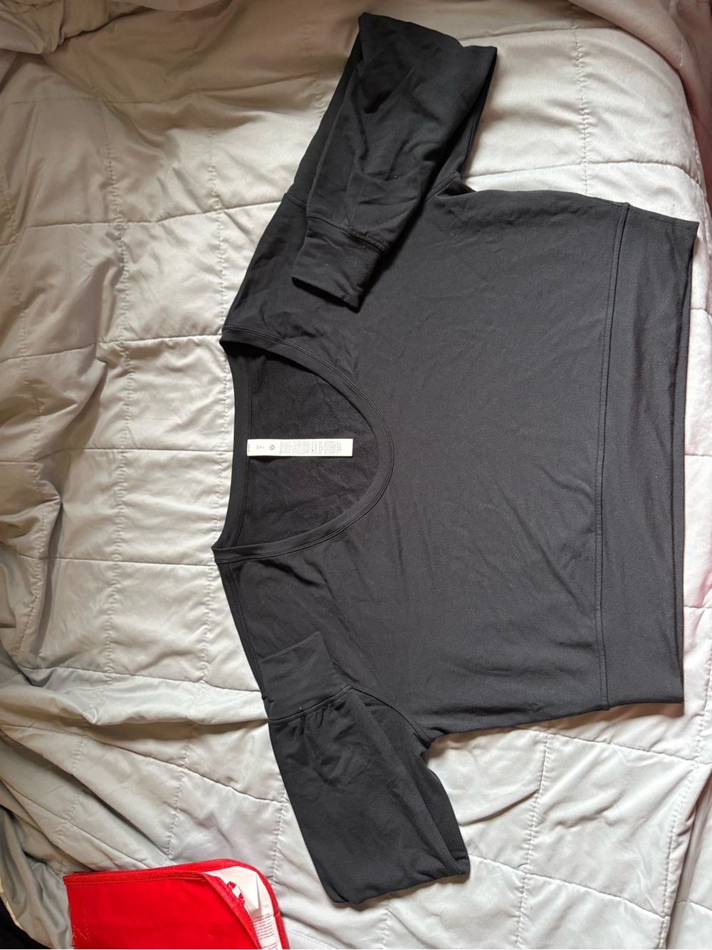 lululemon athletica Black Scoop Neck Short Sleeve Top